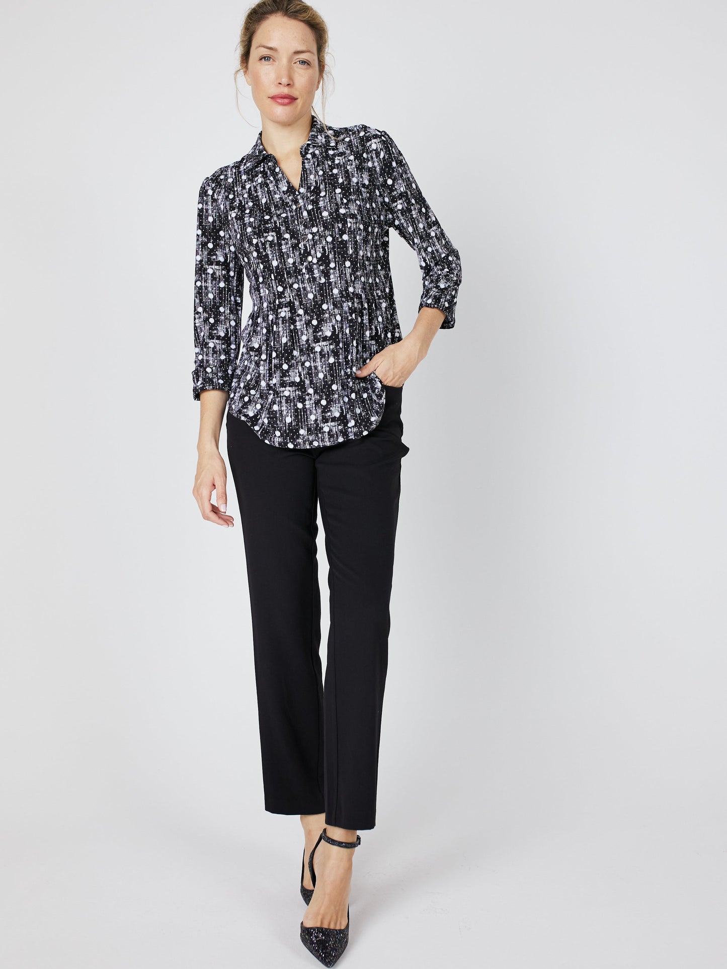 Roz & Ali Dot Pintuck Popover