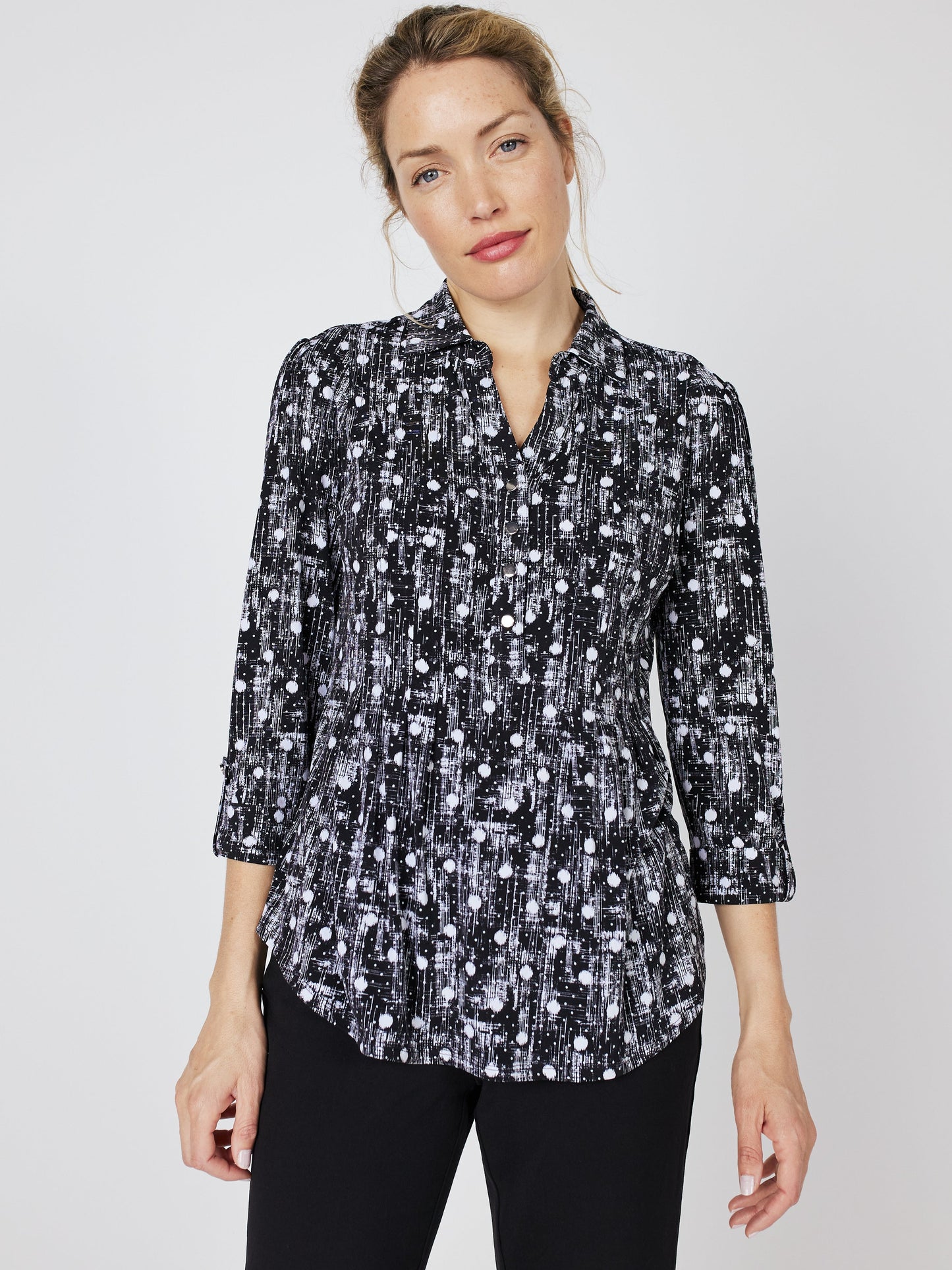 Roz & Ali Dot Pintuck Popover