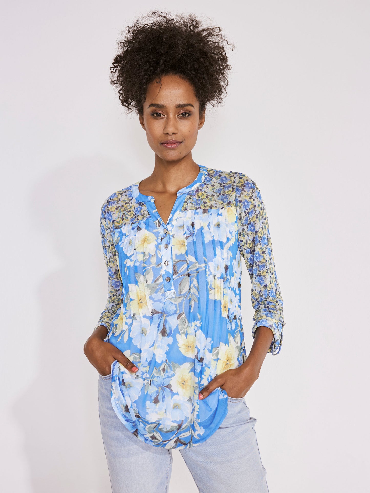 Roz & Ali Twin Print Mesh Popover