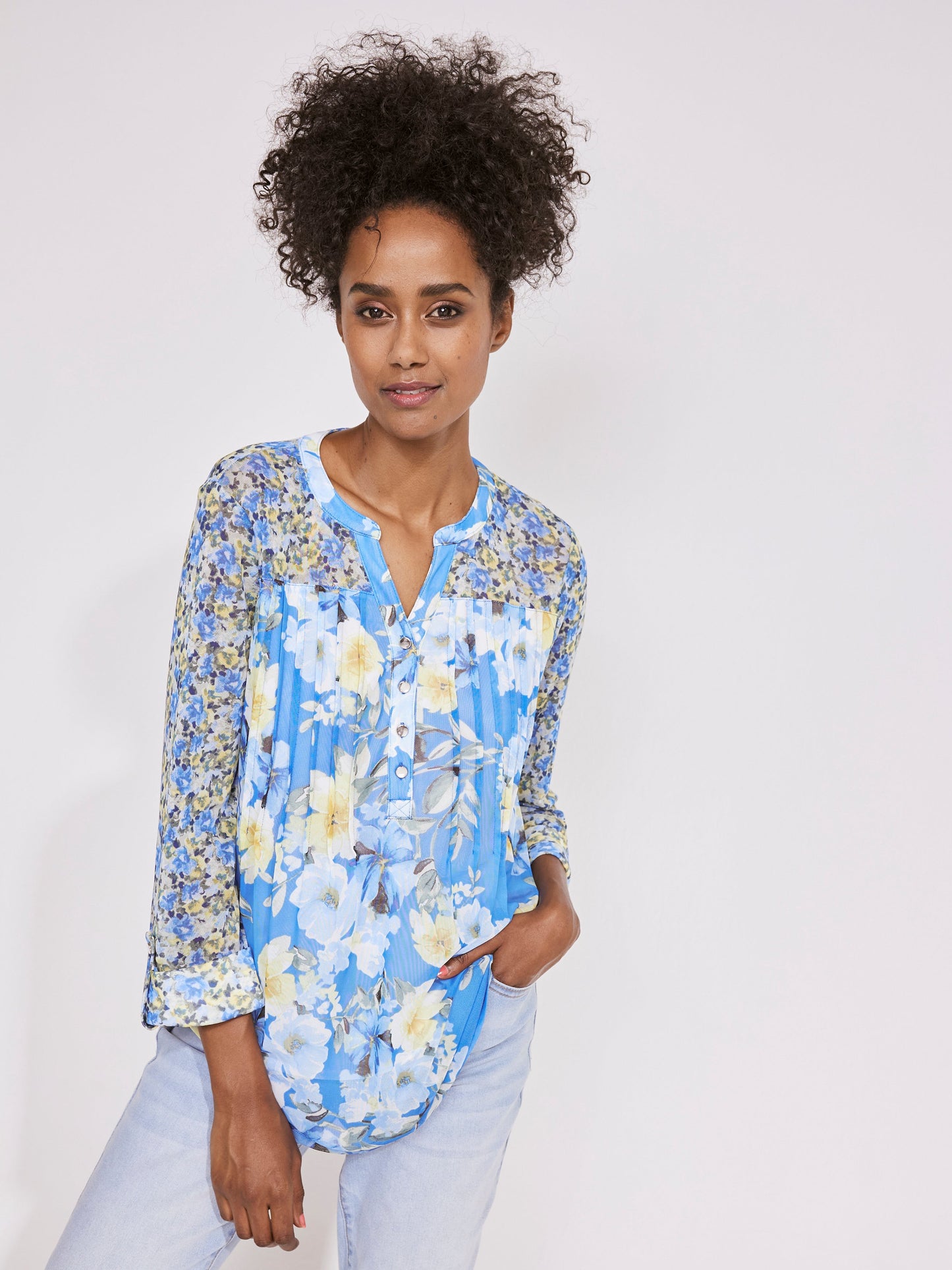 Roz & Ali Twin Print Mesh Popover