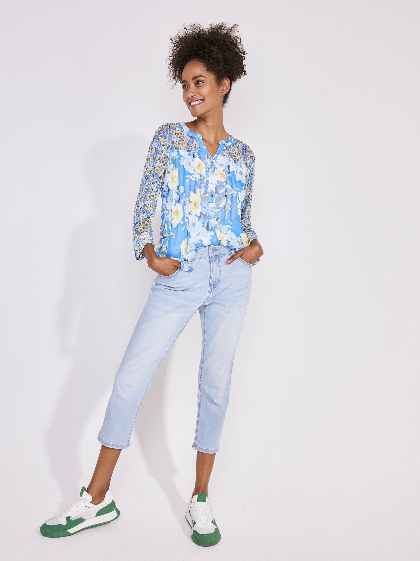 Roz & Ali Twin Print Mesh Popover