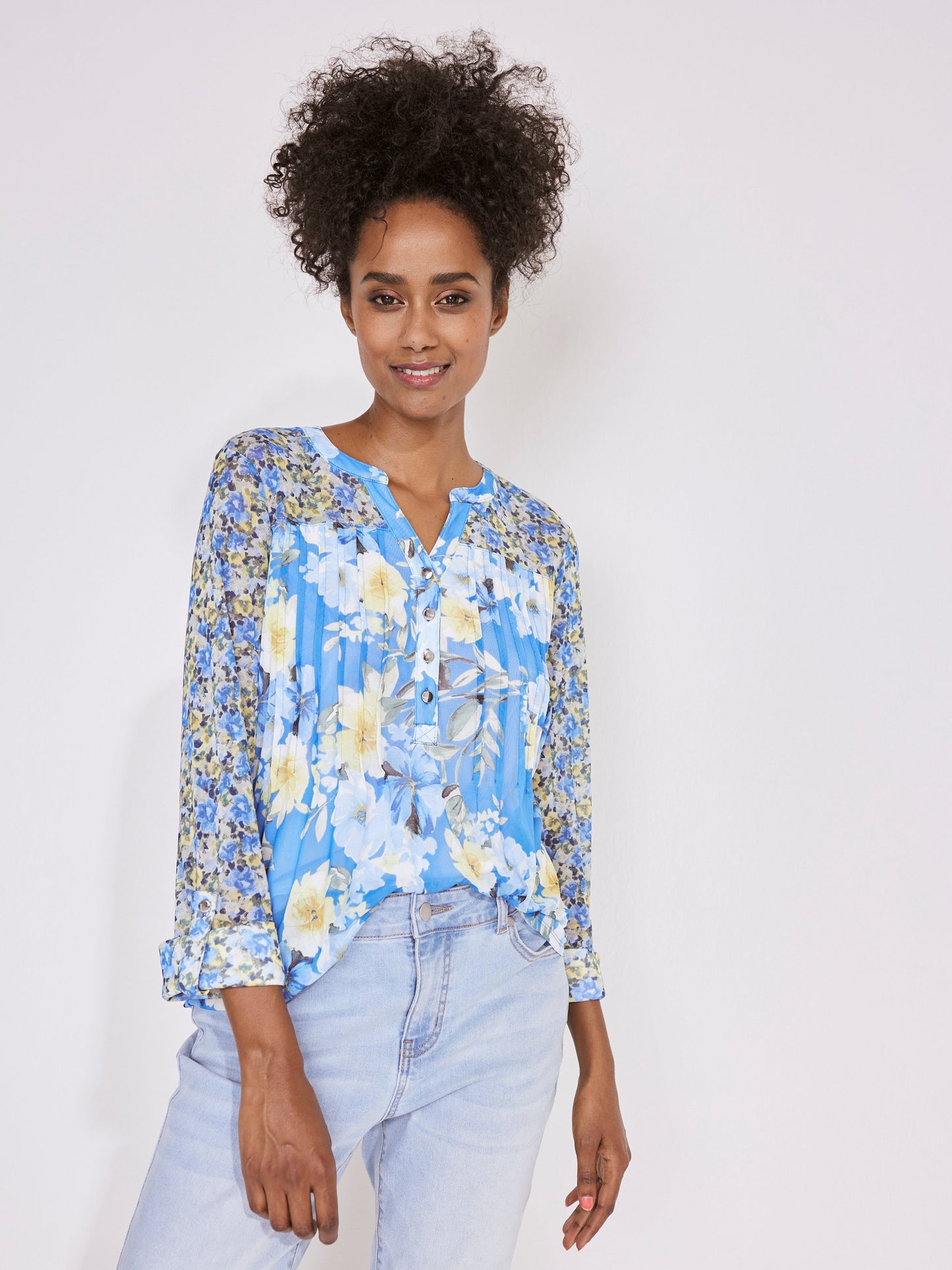 Roz & Ali Twin Print Mesh Popover