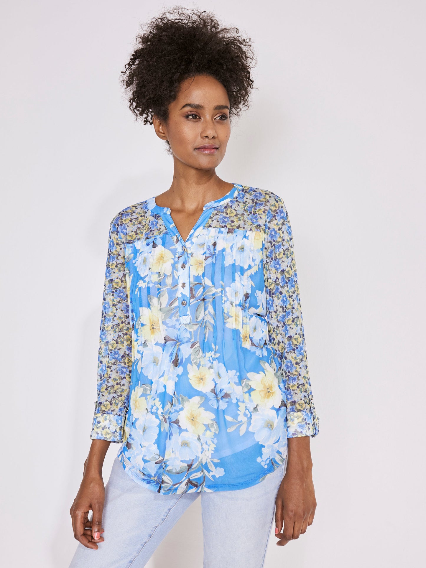 Roz & Ali Twin Print Mesh Popover