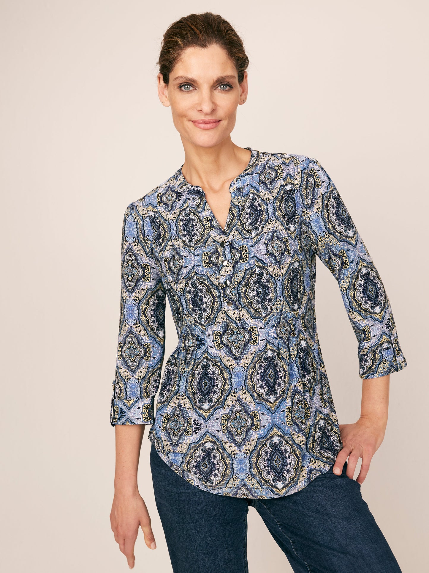 Roz & Ali Blue Yellow Mandala Popover