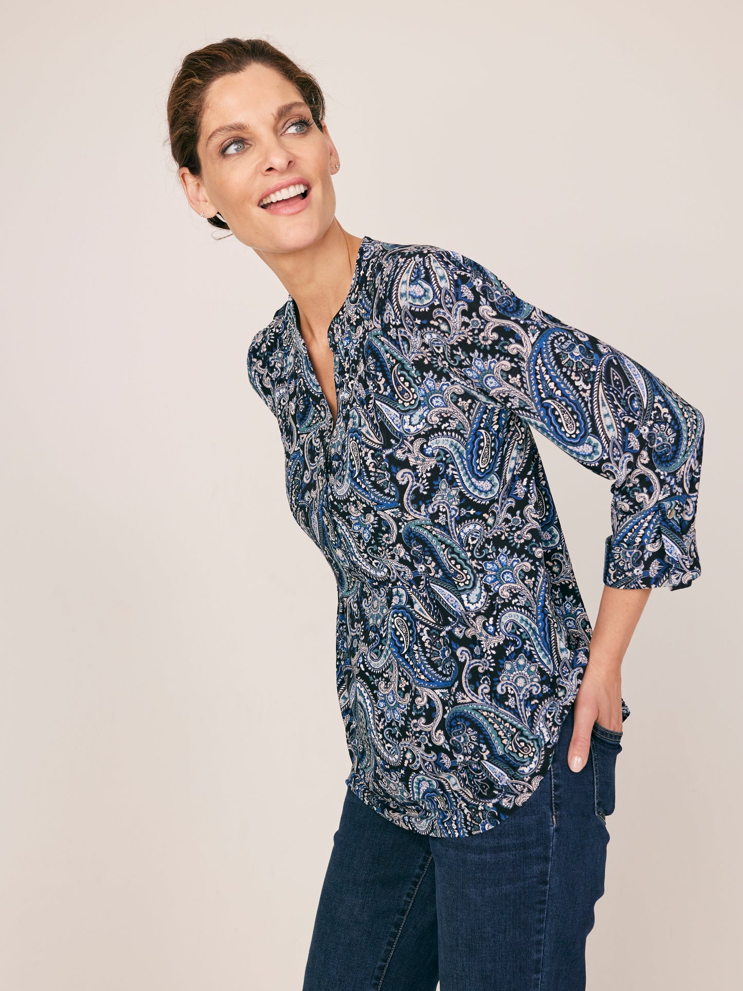 Roz & Ali Groovy Paisley Print Popover