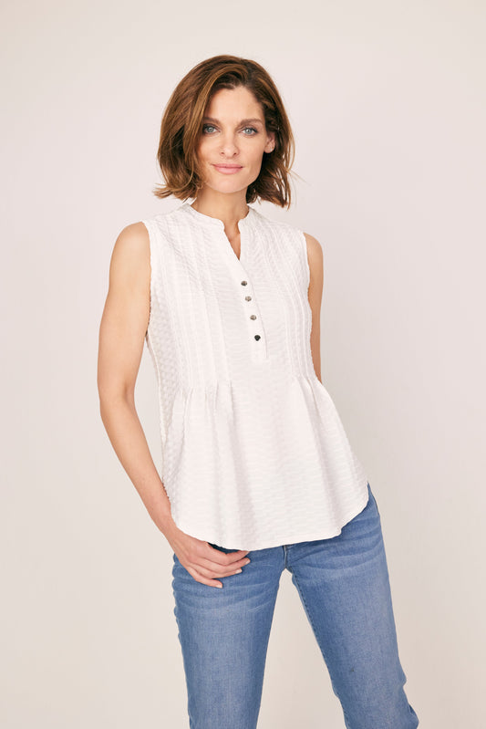 Roz & Ali Sleeveless Plain Popover