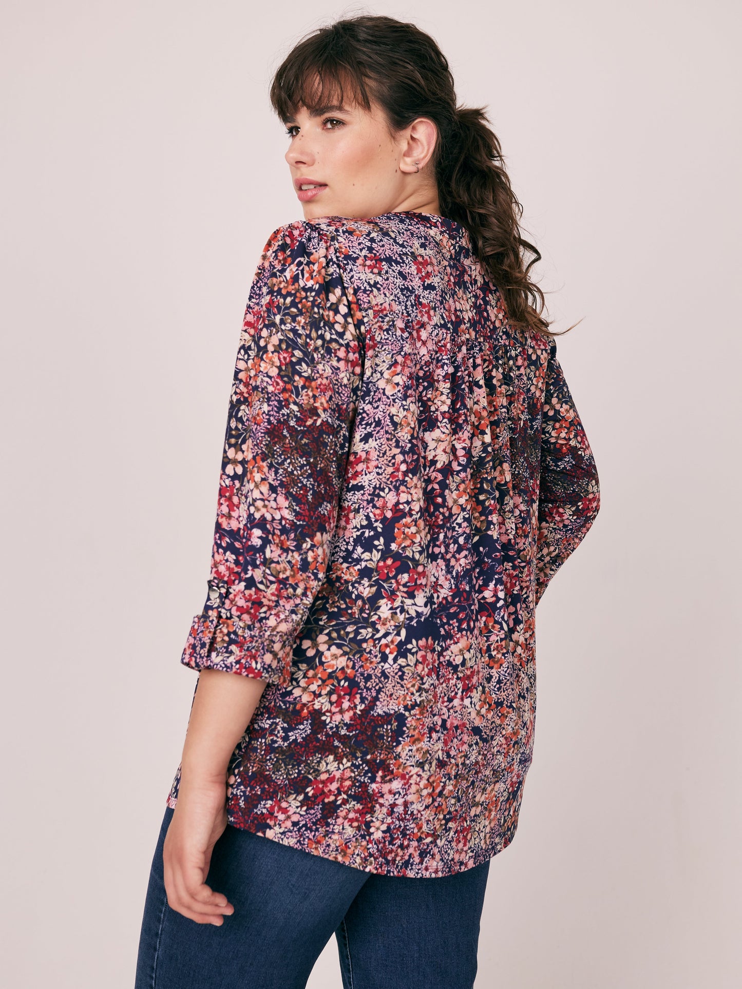 Roz & Ali Ditsy Blossoms Popover - Plus