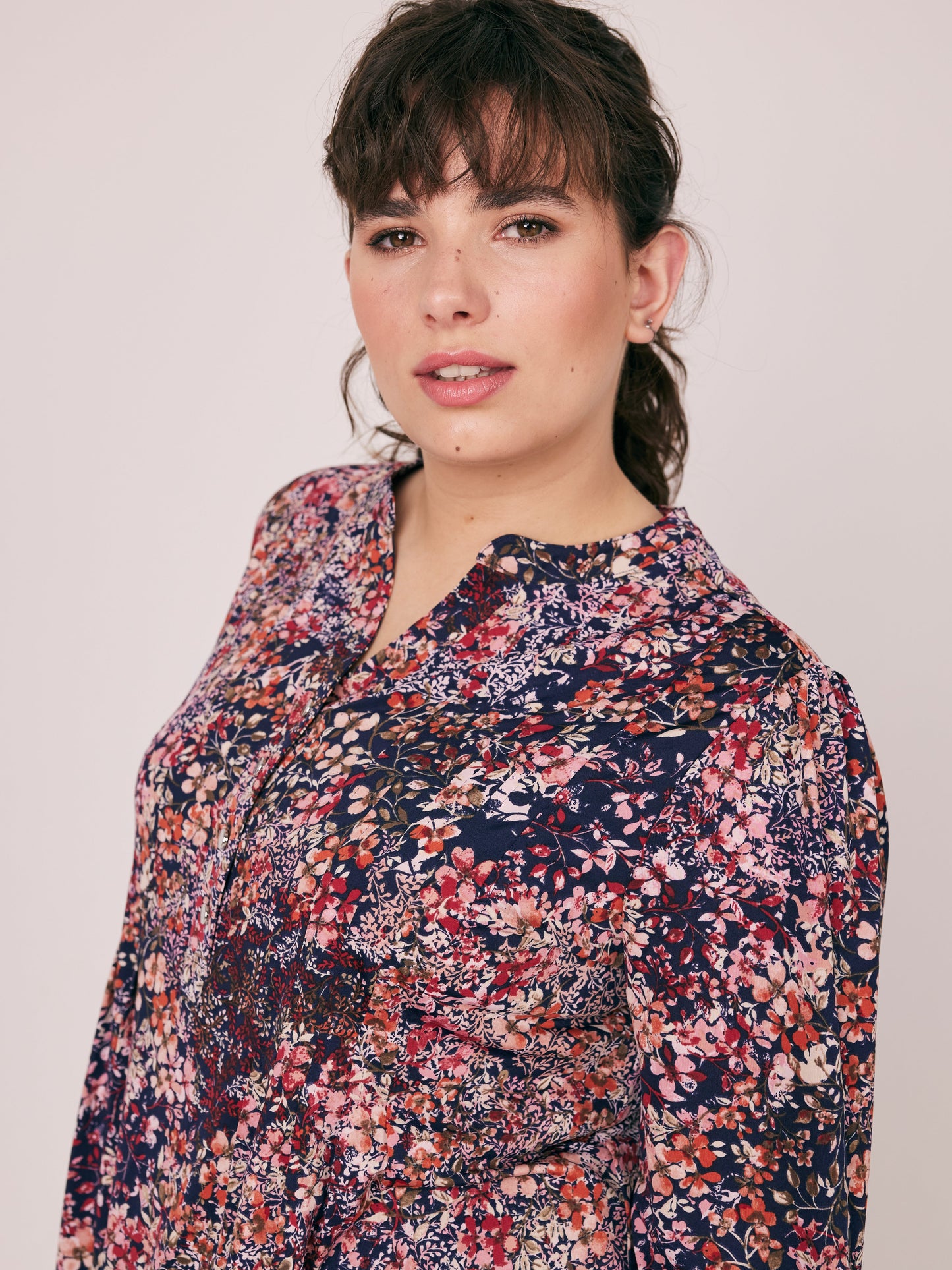 Roz & Ali Ditsy Blossoms Popover - Plus