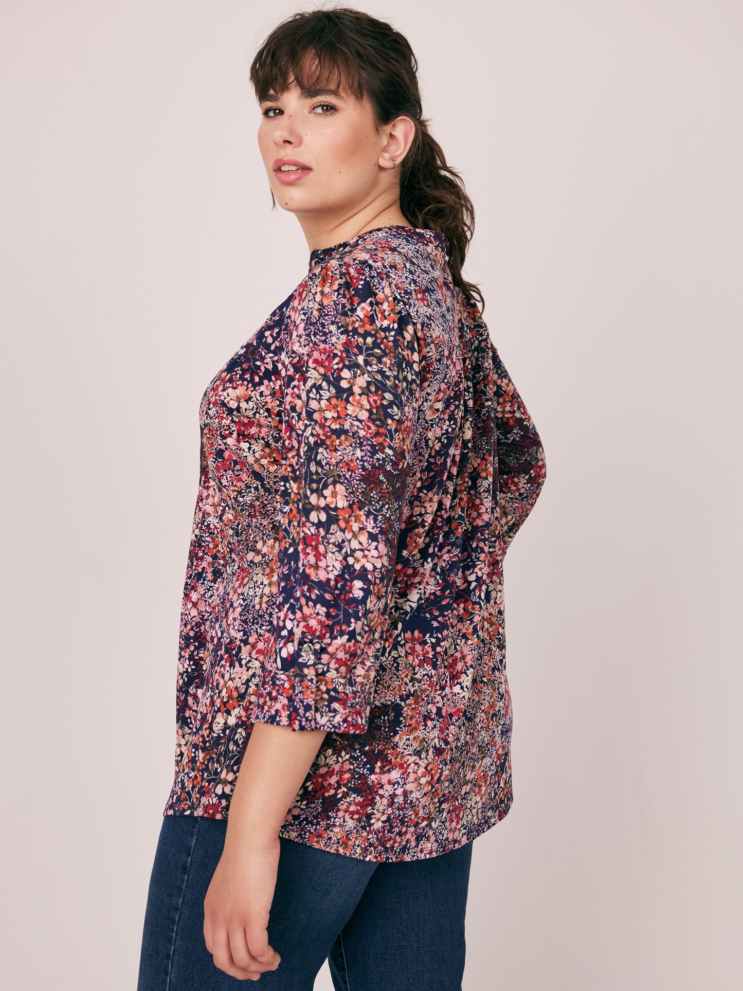 Roz & Ali Ditsy Blossoms Popover - Plus