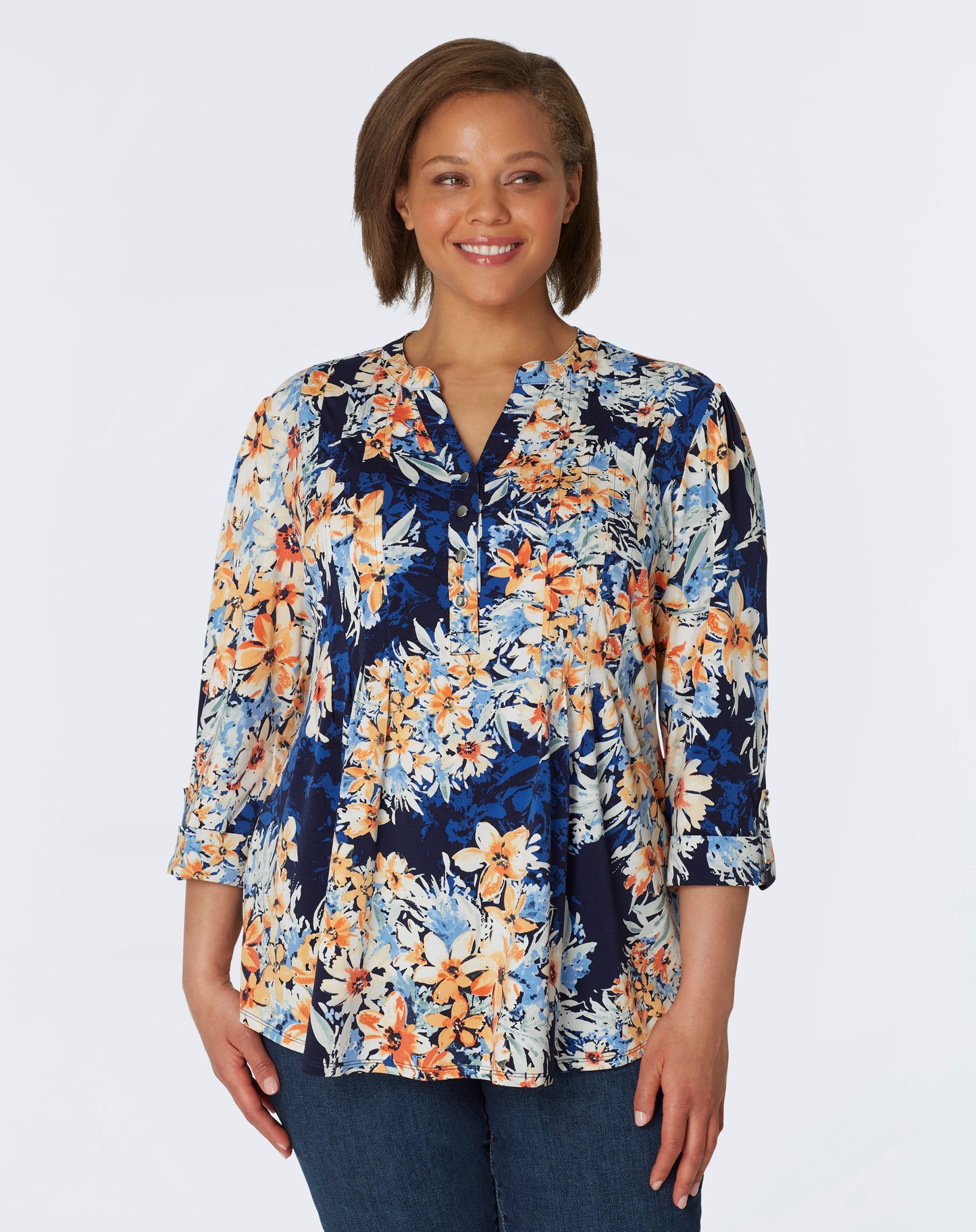 Roz & Ali Geranium Flower Popover - Plus