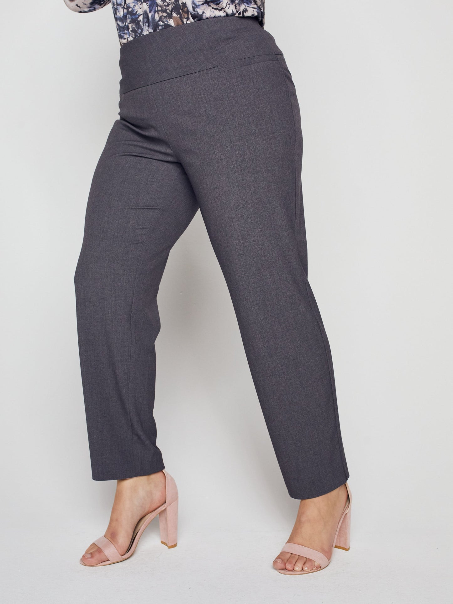 Roz & Ali Secret Agent Pants with Slim Leg & Wide Waistband - Plus