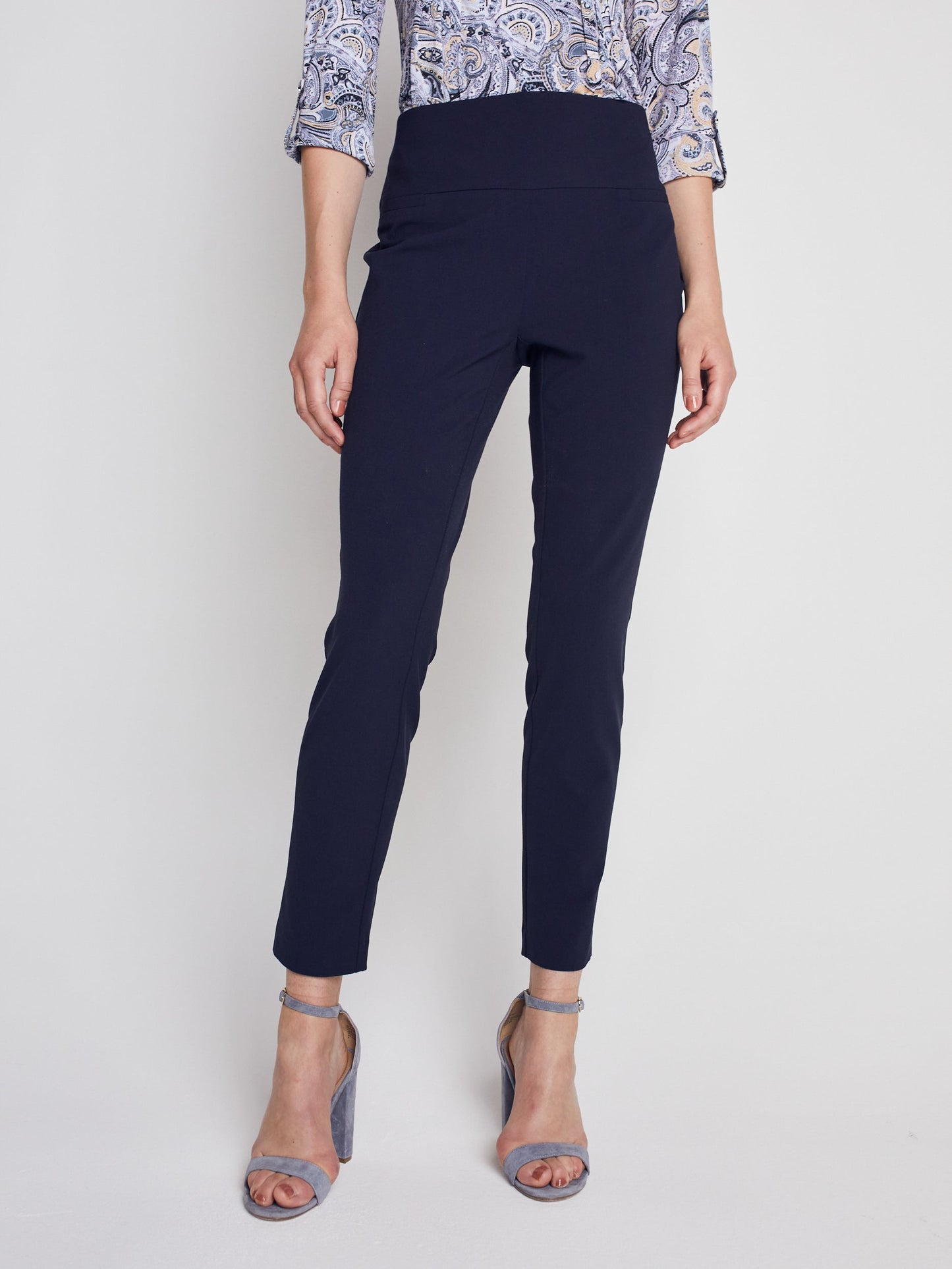 Roz & Ali Secret Agent Pants with Slim Leg & Wide Waistband