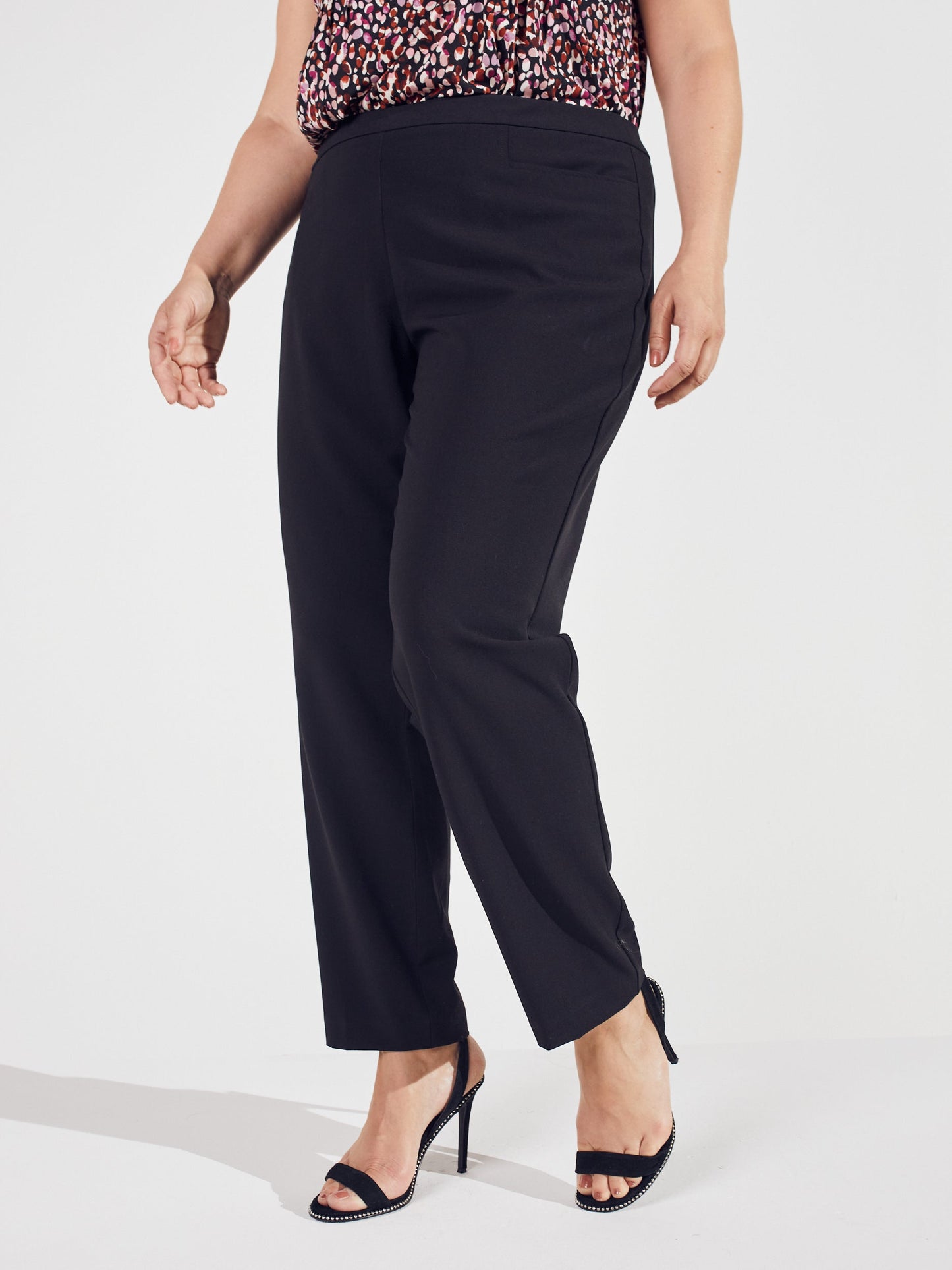 Pull On Tummy Control Pants With L Pockets -Average - Plus