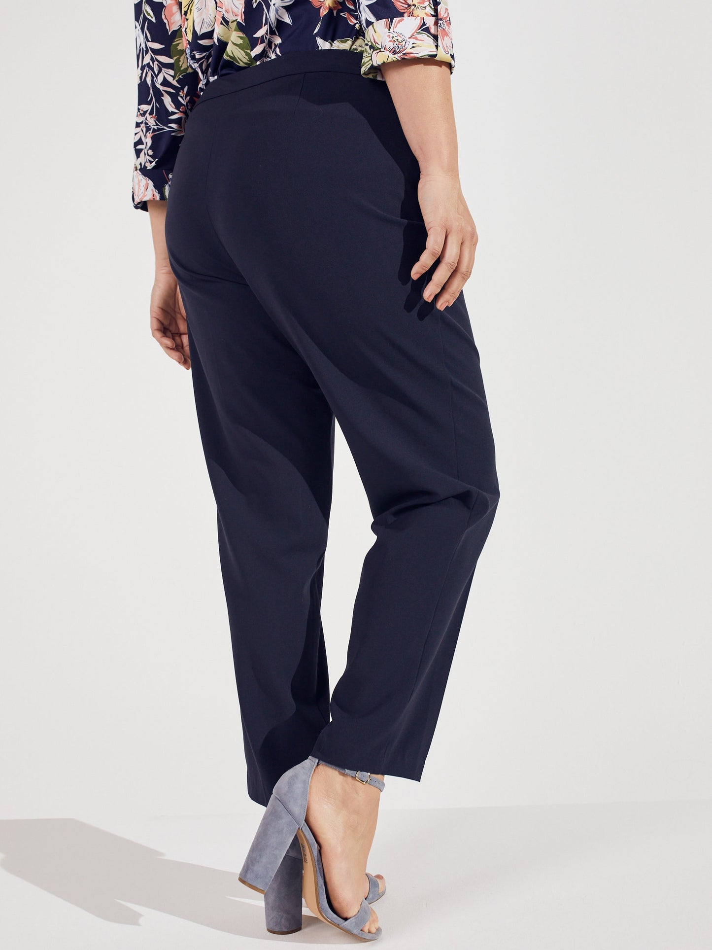 Pull On Tummy Control Pants With L Pockets -Tall Length Plus