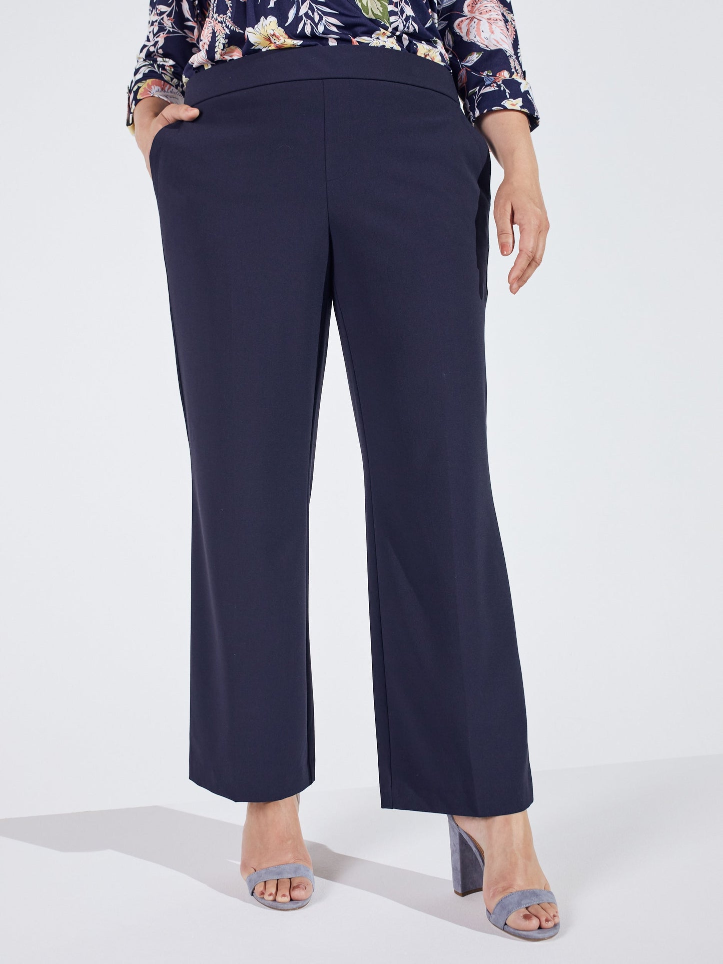 Roz & Ali Secret Agent Slight Bootcut Pants - Plus