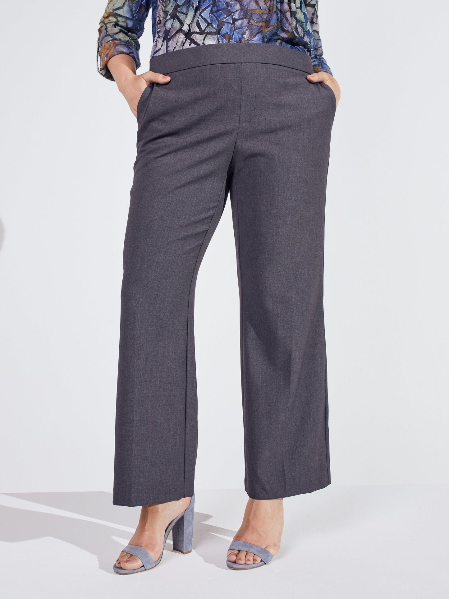 Roz & Ali Secret Agent Slight Bootcut Pants - Plus