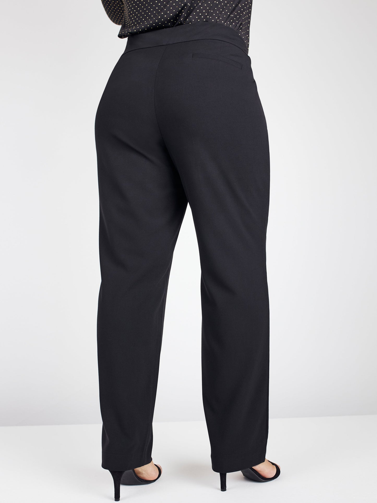 Roz & Ali Secret Agent Pants with Cateye Rivets - Short Length - Plus