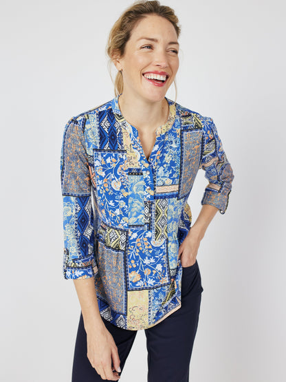 Roz & Ali Denim Friendly Patchwork Popover