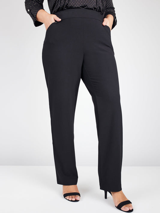 Roz & Ali Secret Agent Pants with Cateye Rivets - Tall Length - Plus