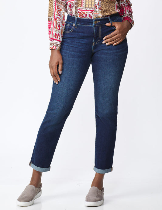 Westport Signature Girlfriend Jeans with Double Rolled Cuff