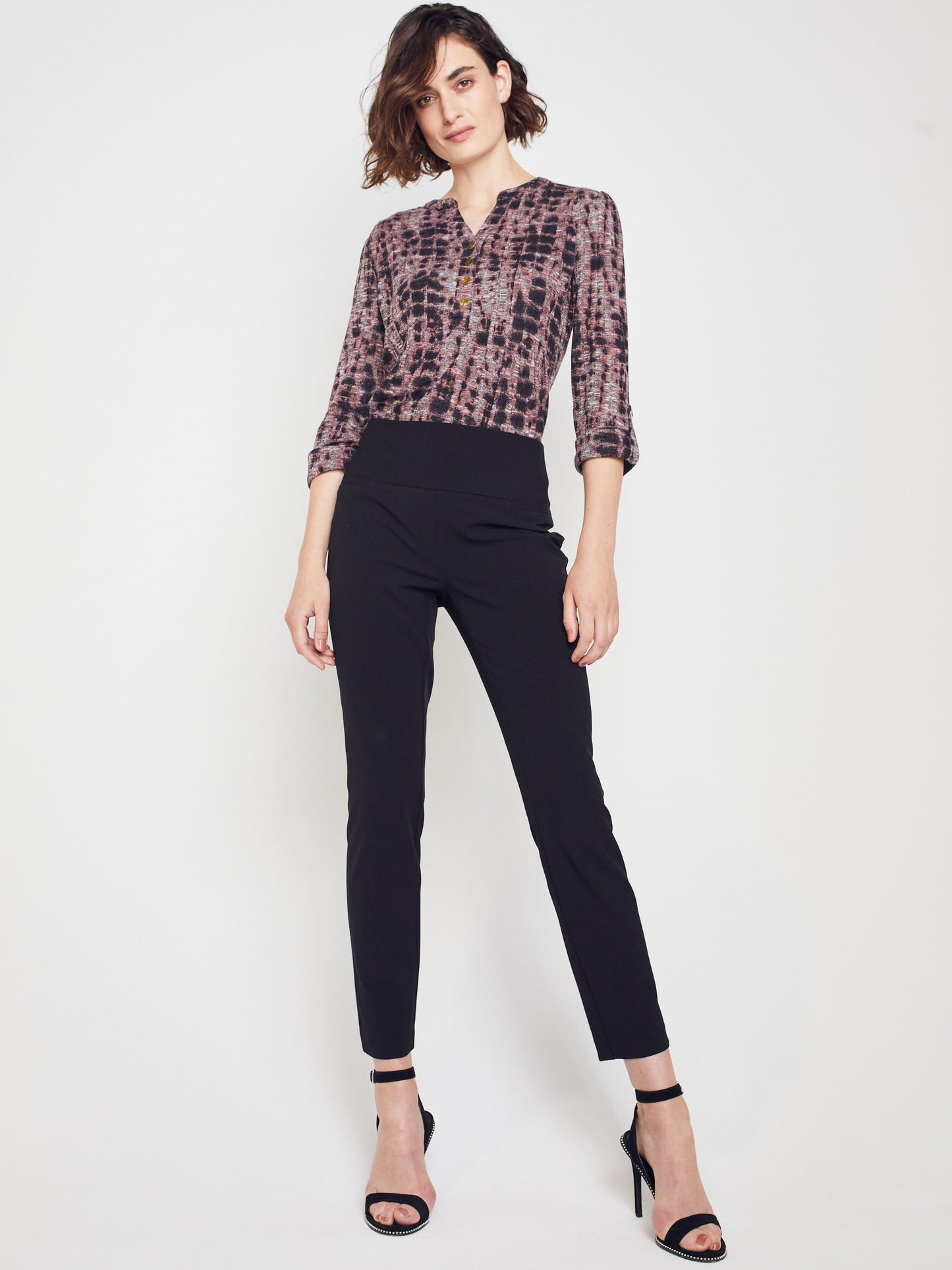 Roz & Ali Secret Agent Pants with Slim Leg & Wide Waistband