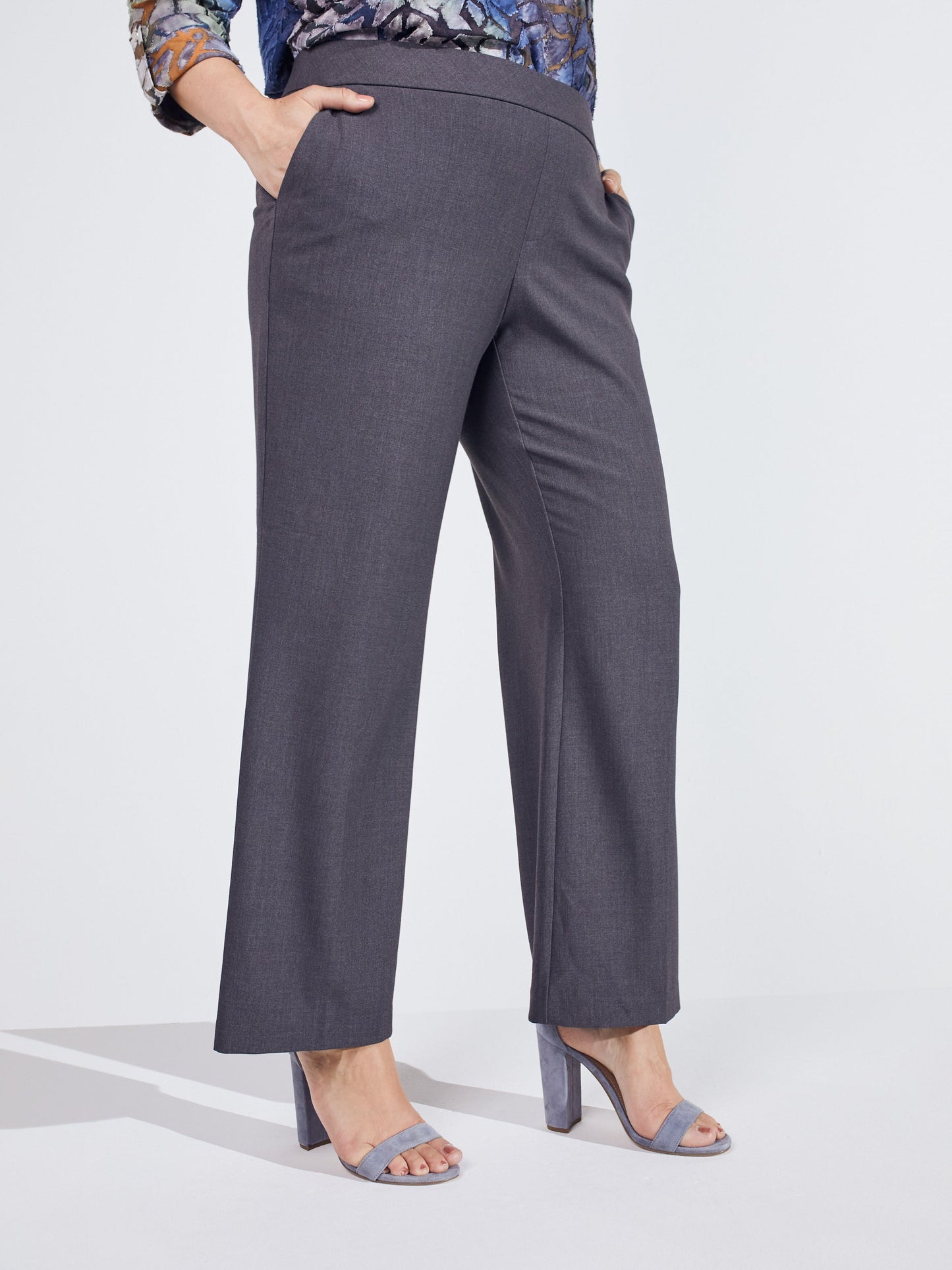 Roz & Ali Secret Agent Slight Bootcut Pants - Plus